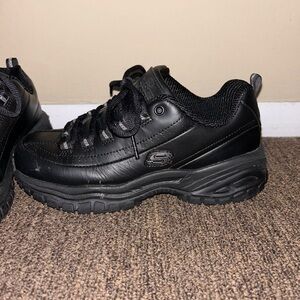 Skechers Work Slip Resistant black sneakers